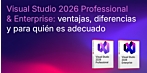 Visual Studio 2026 Professional o Enterprise: ventajas, diferencias e idoneidad