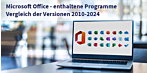 2 - Microsoft Office - Welche Programme sind enthalten? Ein vollständiger Vergleich aller Versionen von 2010 bis 2024