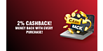 From now on 2% cashback for every purchase with us!