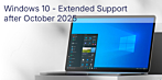 End of support for Windows 10? Some users will receive the Windows 10 operating system free of charge until October 2026. Read on to find out if you are one of them!