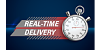 What does "real-time delivery" mean?
