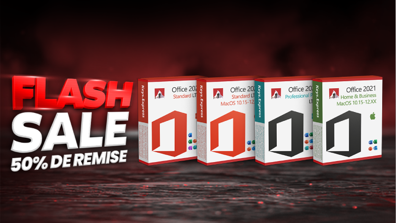 Les meilleures offres d'Office 2021 en ce moment et pour une courte période avec 50% de réduction !