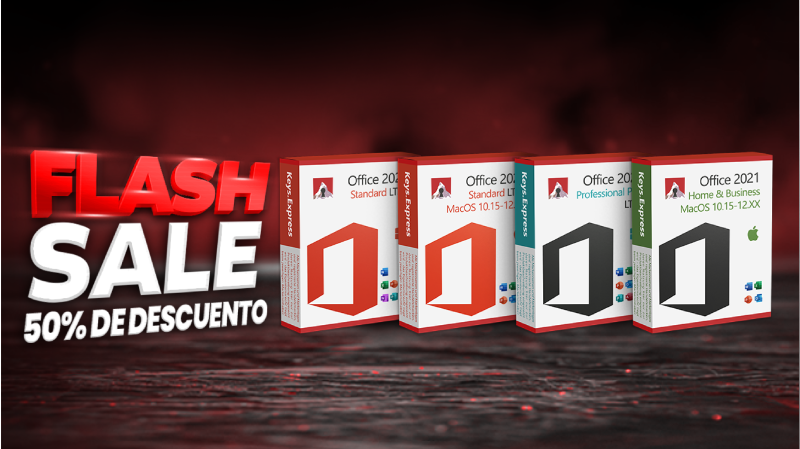 ¡La mejor promoción de Office 2021 solo ahora y por un corto tiempo con un 50% de descuento!