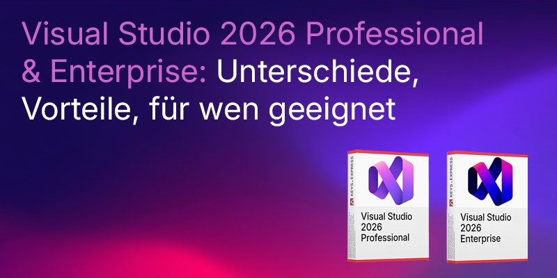 Visual Studio 2026 Professional oder Enterprise: Vorteile, Unterschiede und für wen es geeignet ist