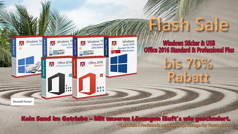 20-70% auf Server- und Windows Sticker