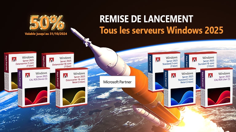 Découvrez les nouveaux modèles Windows Server 2025: Profitez de notre remise exclusive de lancement !
