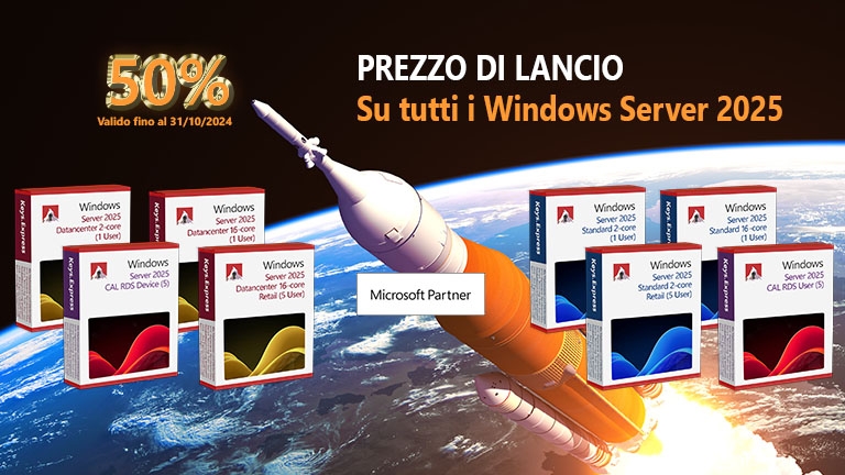 Presentazione dei nuovi modelli di Windows Server 2025: approfitta del nostro esclusivo sconto di lancio!