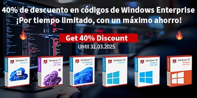Descuento especial exclusivo del 40% en productos Windows Enterprise en Keys.Express – ¡Consigue el tuyo ahora!