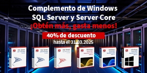 Gestión de datos optimizada con SQL Server – ¡40% de descuento hasta el 31 de marzo de 2025!