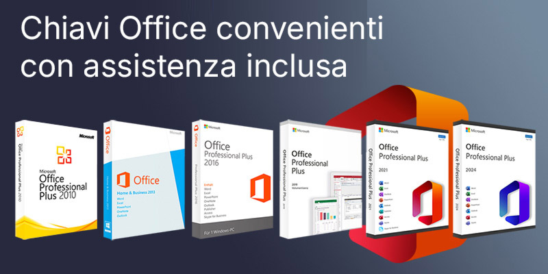 Perché Keys.Express per applicazioni Office, Office e supporto per chiavi software