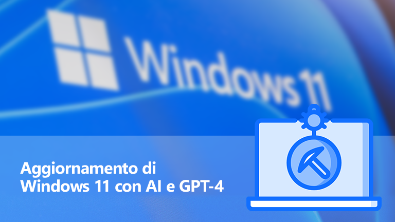 Aggiornamento di Windows 11 con AI e GPT-4
