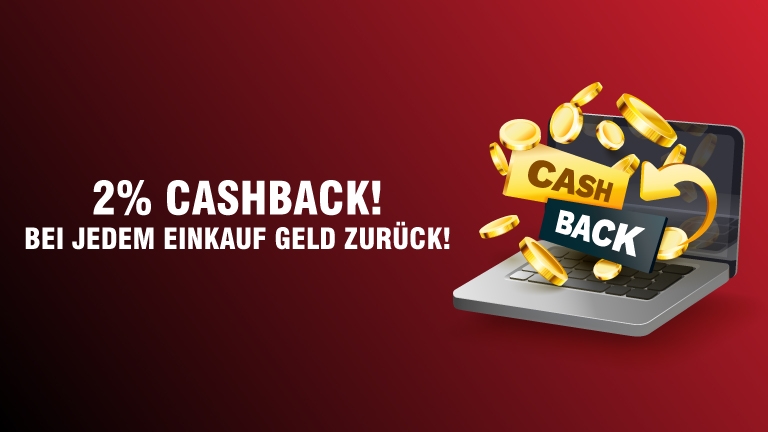 Ab sofort 2% Cashback für jeden Einkauf bei uns!