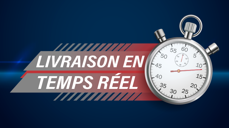 Que signifie "livraison en temps réel" ?
