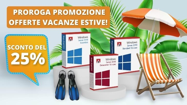 L'azione per le vacanze estive è stata estesa!