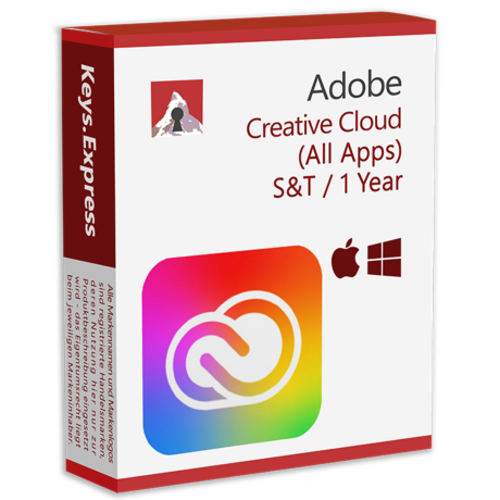 Adobe Creative Cloud (All Apps) Student & Teacher 1Y