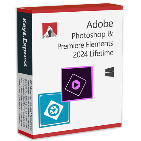 Adobe Photoshop & Premiere Elements 2024 WIN Lifetime
