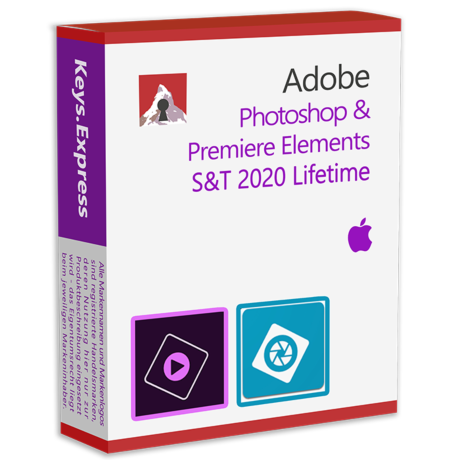 Adobe Photoshop & Premiere Elements S&T 2020 MAC DE Lifetime