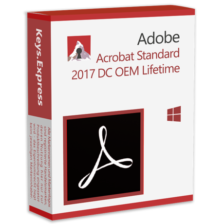 Adobe Acrobat Standard 2017 DC OEM WIN Lifetime