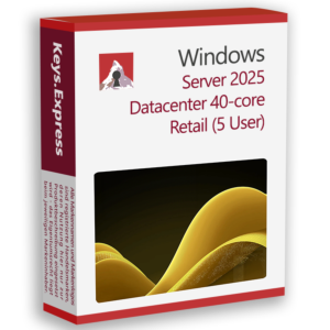 Microsoft Server 2025 Datacenter 40-core Retail Key (5 User)