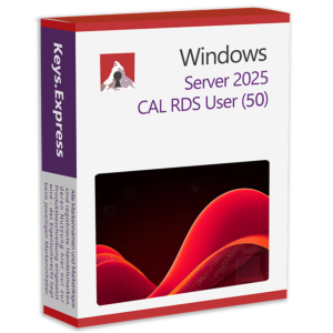 Microsoft Server 2025 CAL RDS User Key (50)