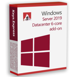 Microsoft Server 2019 Datacenter 6-core add-on Key