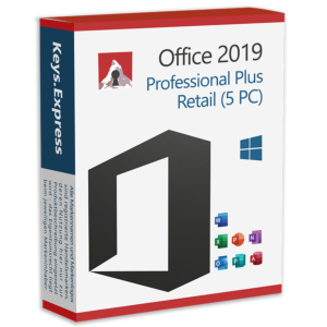Microsoft Office 2019 Pro Plus Retail Key (5 PC)