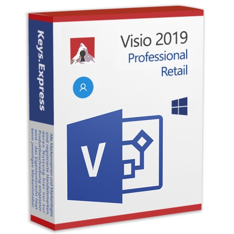 Visio 2019 Pro Retail Key (MS account global)