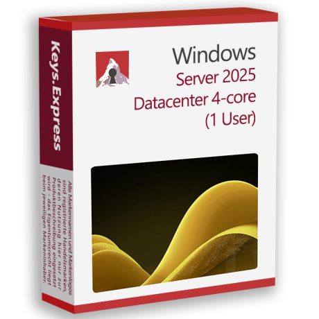 Microsoft Server 2025 Datacenter 4-core Key (1 User)