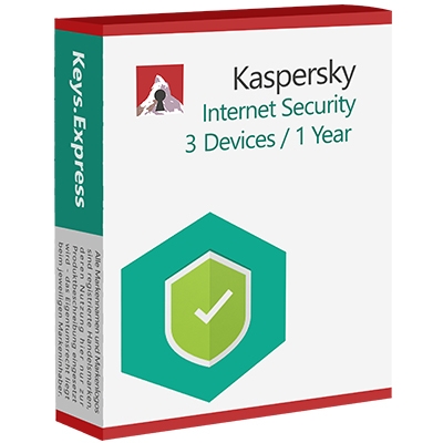 Kaspersky Internet Security 3D/1Y Key (Europe)