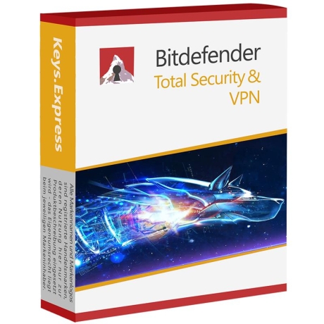 Bitdefender Total Security & VPN unlimited