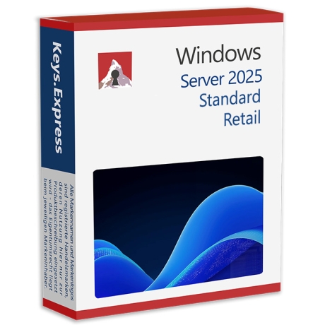 Microsoft Server 2025 Standard 8-core Retail Key (2 User)