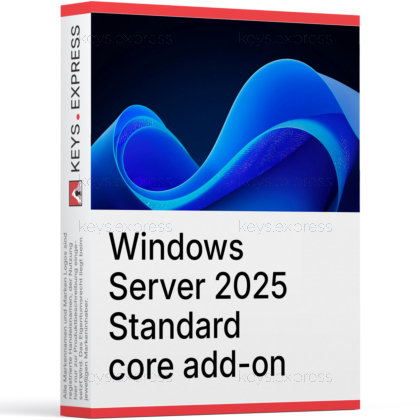 Windows Server 2025 Standard core add-on Key