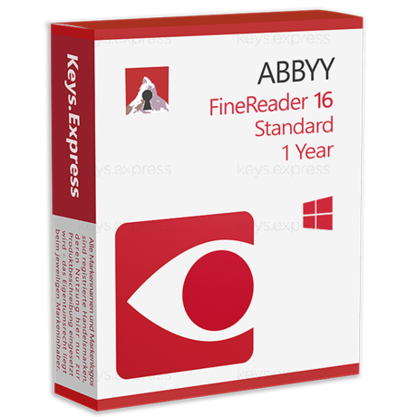 ABBYY FineReader PDF 16 Standard 1 Year
