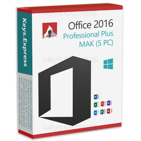 Microsoft Office 2016 Pro Plus Key (5 PC)