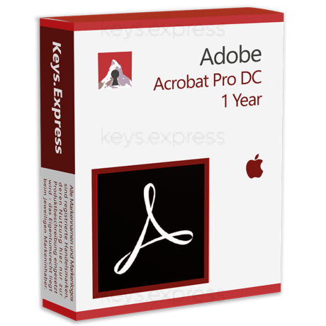 Adobe Acrobat Pro DC MAC 1Y