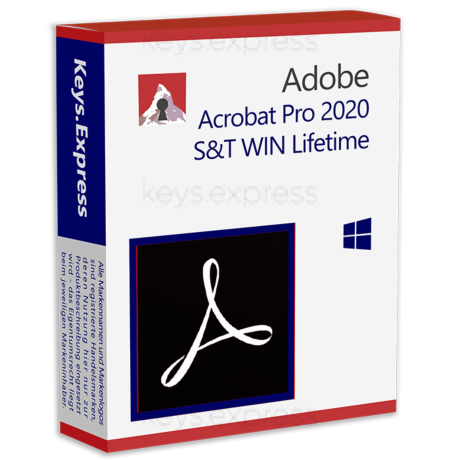 Adobe Acrobat Pro 2020 S&T WIN Lifetime