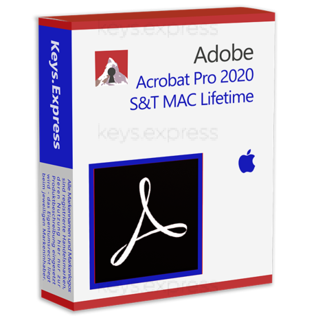 Adobe Acrobat Pro 2020 S&T MAC Lifetime