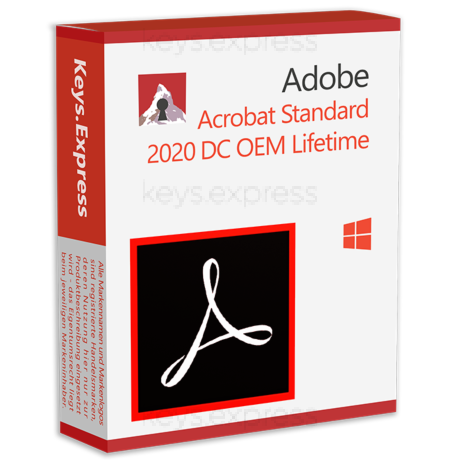 Adobe Acrobat Standard 2020 DC OEM WIN Lifetime