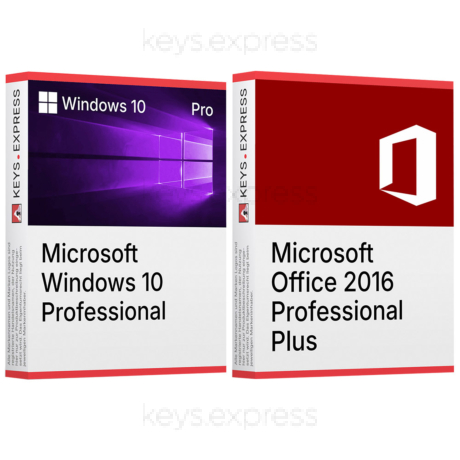 Microsoft Office 2016 Pro Plus & Win 10 Pro Keys