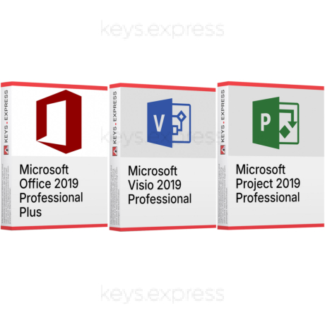 Microsoft Office & Visio & Project 2019 Pro Keys