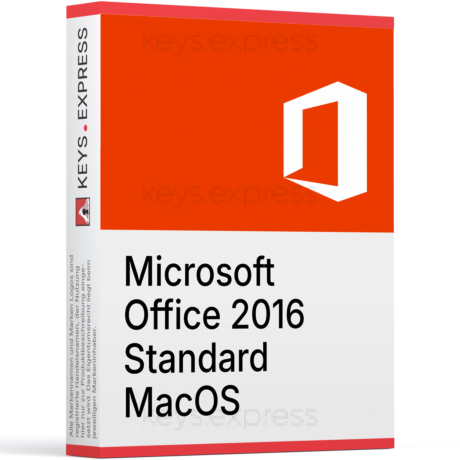 Microsoft Office 2016 Standard MacOS Key