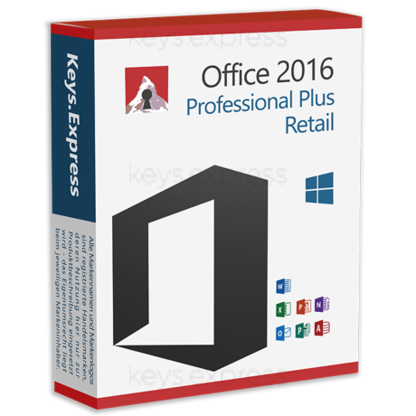 Microsoft Office 2016 Pro Plus Retail Key