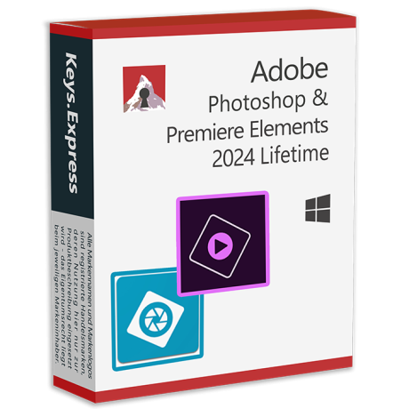 Adobe Photoshop & Premiere Elements 2024 WIN Lifetime