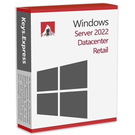 Microsoft Server 2022 Datacenter 2-core Retail Key (2 User)