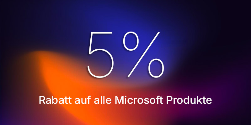 Preissenkung Dank Ihrer Treue: Alle Microsoft Keys 5 % günstiger