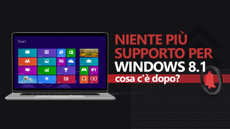 Niente più supporto per Windows 8.1
