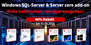 Optimierte Datenverwaltung mit SQL Server – 40% Rabatt bis zum 31.03.2025!
