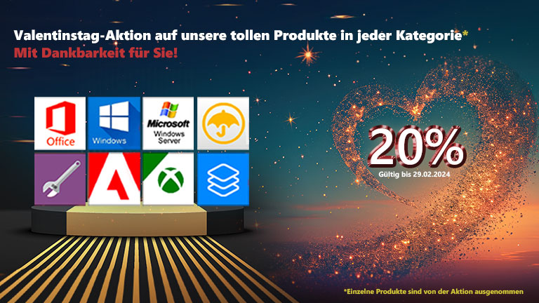 Exklusive Valentinstag-Aktion mit bis zu 20% Rabatt