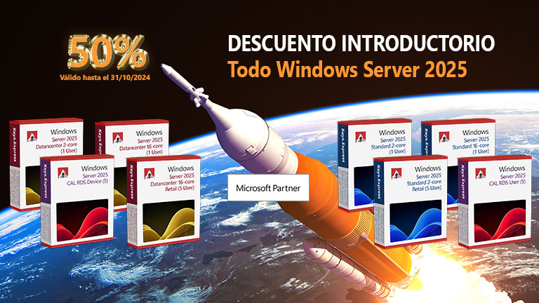 Presentamos los nuevos modelos de Windows Server 2025: ¡Aprovecha nuestro descuento exclusivo de lanzamiento!