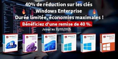Remise exclusive de 40 % sur les produits Windows Enterprise chez Keys.Express – Obtenez la vôtre dès maintenant !